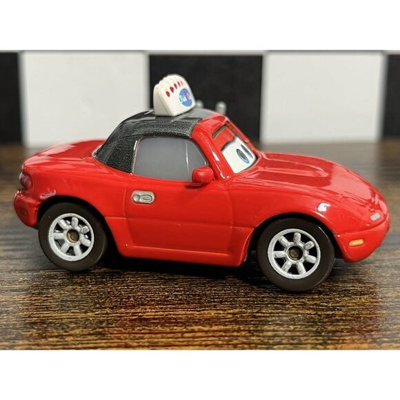 Disney Pixar TOONS Heavy Metal Mcqueen, Mater, Mia & Fillmore Diecast 1:55 Lot - Picture 6 of 13